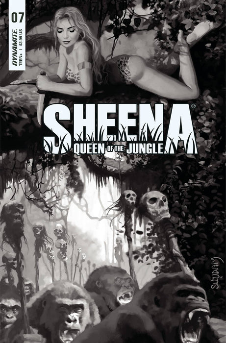 SHEENA QUEEN JUNGLE #7 CVR I 30 COPY INCV SUYDAM B&W