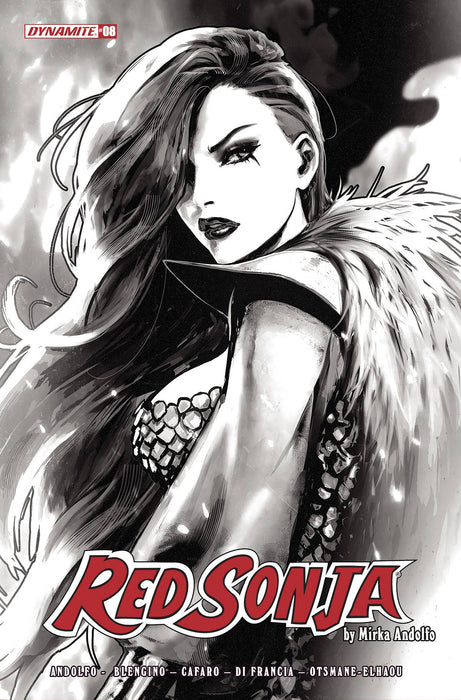 RED SONJA (2021) #8 CVR P 7 COPY FOC INCV SOZOMAIKA B&W