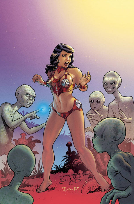 BETTIE PAGE ALIEN AGENDA #5 CVR I 30 COPY INCV ROUX VIRGIN