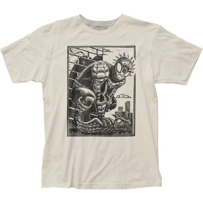 MARVEL SPIDER-MAN WOODCUT T/S SM