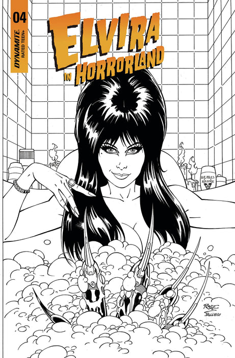 ELVIRA IN HORRORLAND #4 CVR F 15 COPY INCV ROYLE B&W
