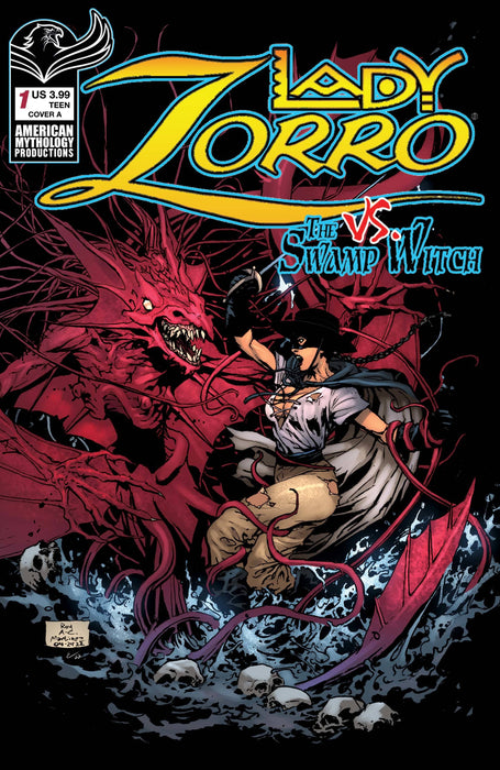 LADY ZORRO VS SWAMP WITCH ONE SHOT CVR A MARTINEZ