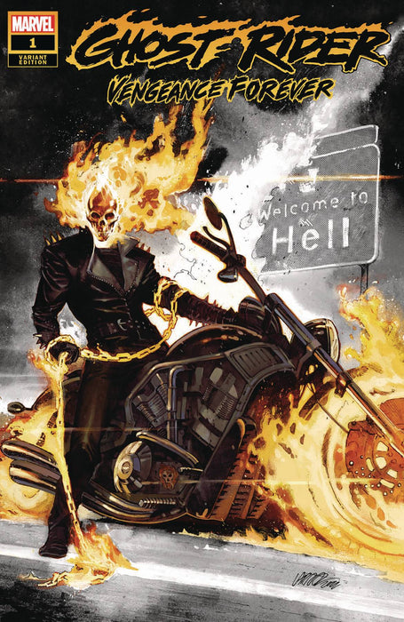 GHOST RIDER: VENGEANCE FOREVER #1 LARRAZ DIAMOND RETAILER VAR