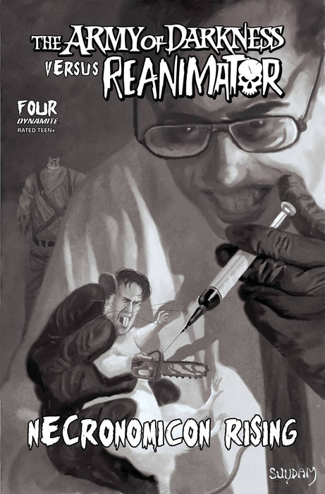 AOD VS REANIMATOR NECRONOMICON RISING #4 CVR F 15 COPY INCV SUYDAM B&W