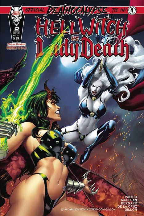 HELLWITCH VS LADY DEATH WARGASM #2 (OF 2) Comic Shop Standard Edition