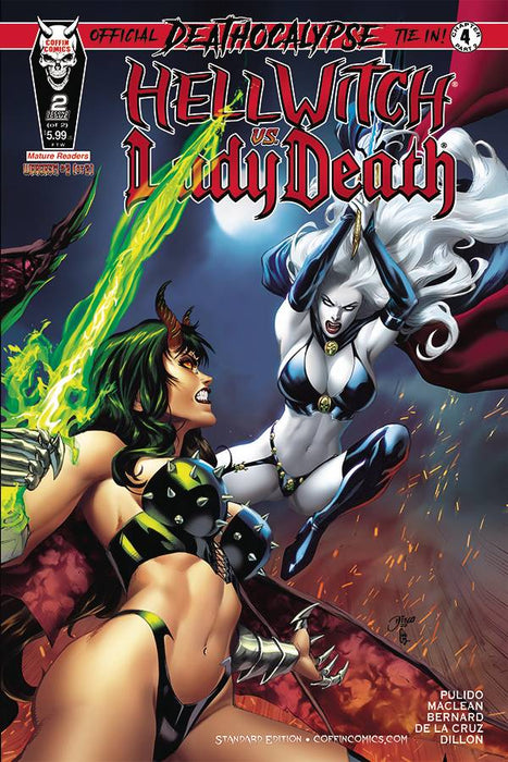 HELLWITCH VS LADY DEATH WARGASM #2 (OF 2) Comic Shop Standard Edition (Signed by Brian Pulido