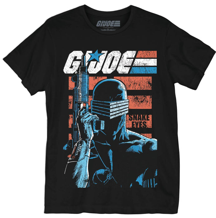 GI JOE SNAKE EYES BLK T/S MED