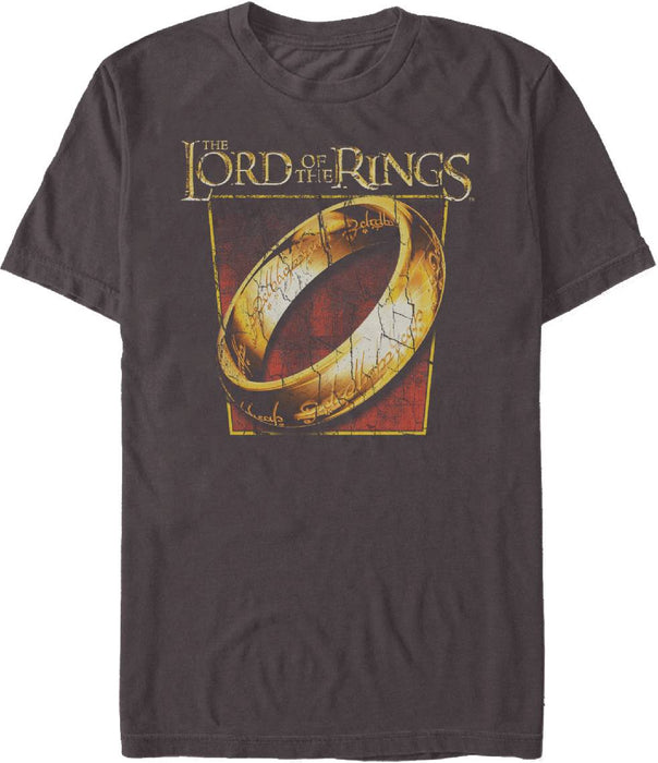 LORD OF THE RINGS MADEWORN RING T/S SM