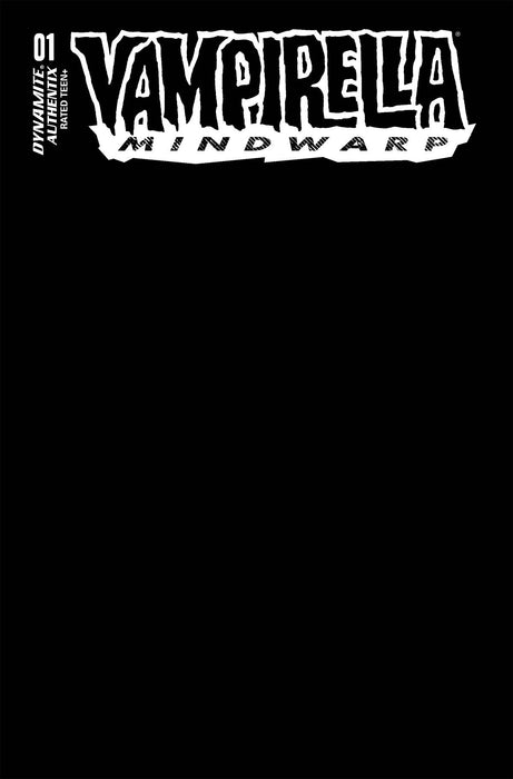 VAMPIRELLA MINDWARP #1 (OF 5) CVR S FOC BLACK BLANK AUTHENTIX