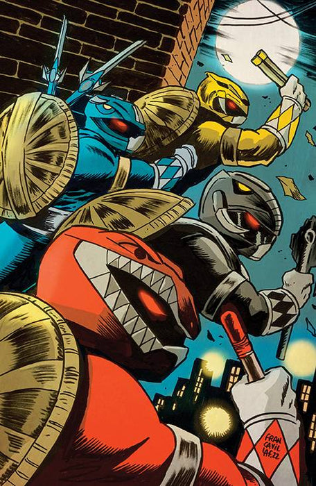 MMPR TMNT II #1 (OF 5) CVR N 100 COPY INCV CARDSTOCK FRANCAVILLA