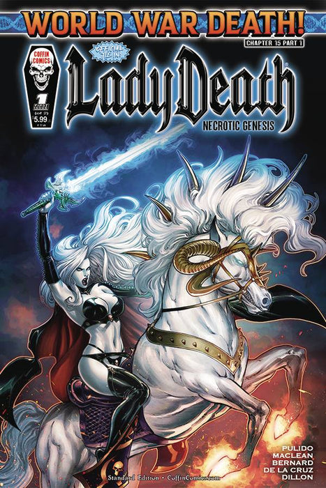 LADY DEATH NECROTIC GENESIS #1 (OF 2) CVR A BERNARD STANDARD (Signed by Brian Pulido)