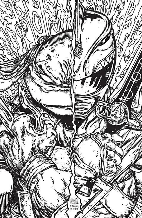 MMPR TMNT II #3 (OF 5) CVR F 25 COPY INCV EASTMAN & WILLIAMS