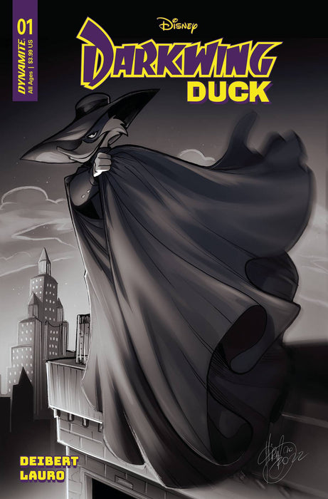 DARKWING DUCK #1 CVR ZG 10 COPY FOC INCV ANDOLFO B&W