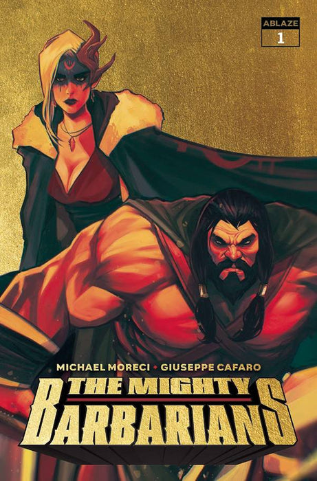MIGHTY BARBARIANS #1 CVR K 75 COPY GOLD FOIL INCV