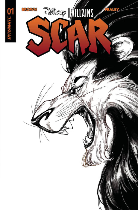 DISNEY VILLAINS SCAR #1 CVR I 15 COPY INCV LINDSAY B&W
