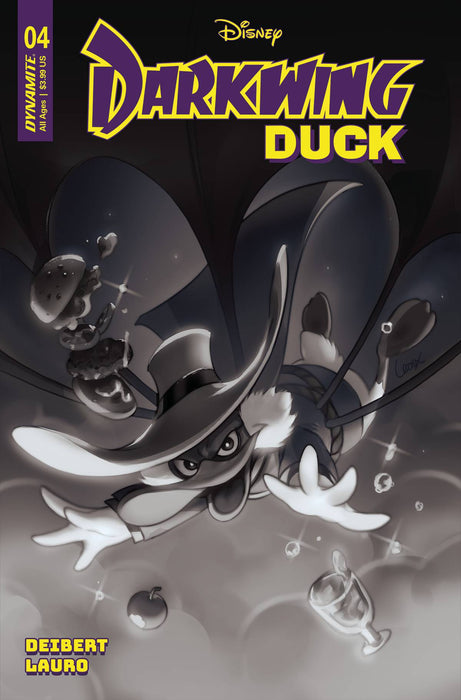 DARKWING DUCK #4 CVR H 15 COPY INCV LEIRIX B&W