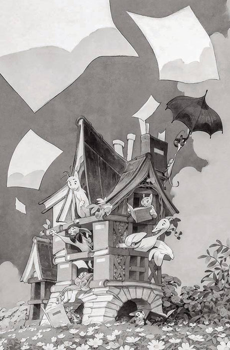 ANIMAL CASTLE VOL 2 #1 CVR G 40 COPY DELEP B&W INCV