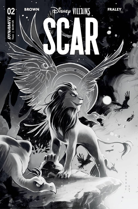 DISNEY VILLAINS SCAR #2 CVR H 15 COPY INCV DARBOE B&W