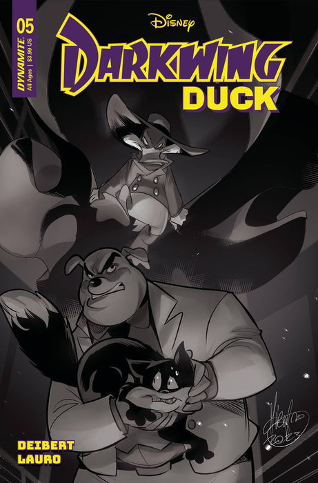 DARKWING DUCK #5 CVR H 15 COPY INCV ANDOLFO B&W