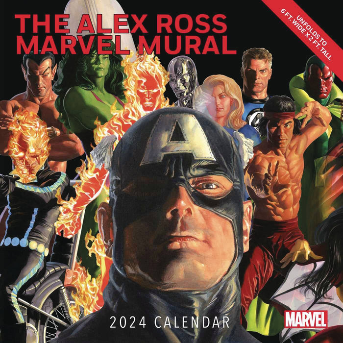 ALEX ROSS MARVEL MURAL 2024 OVERSIZED WALL CALENDAR