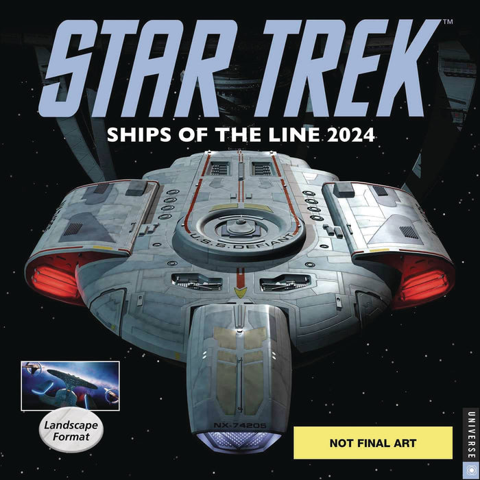 STAR TREK SHIPS OF LINE 2024 WALL CALENDAR