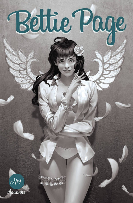BETTIE PAGE #1 CVR I 10 COPY INCV YOON B&W