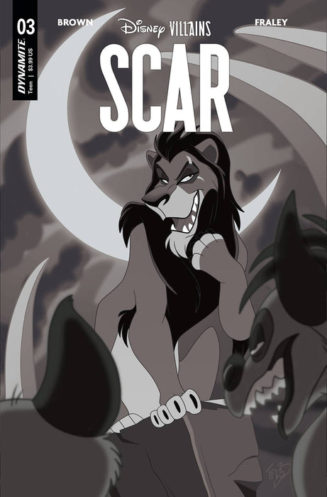 DISNEY VILLAINS SCAR #3 CVR G 10 COPY INCV FORSTNER B&W