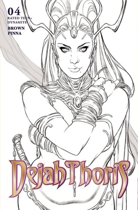 DEJAH THORIS (2023) #4 CVR G 10 COPY INCV SWAY LINE ART