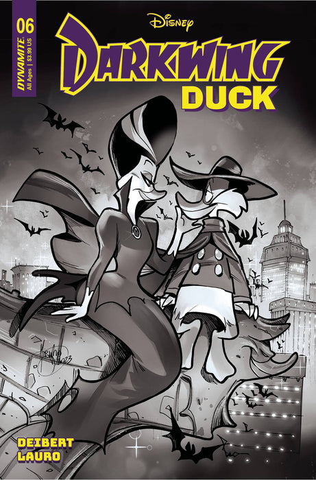 DARKWING DUCK #6 CVR I 15 COPY INCV ANDOLFO B&W