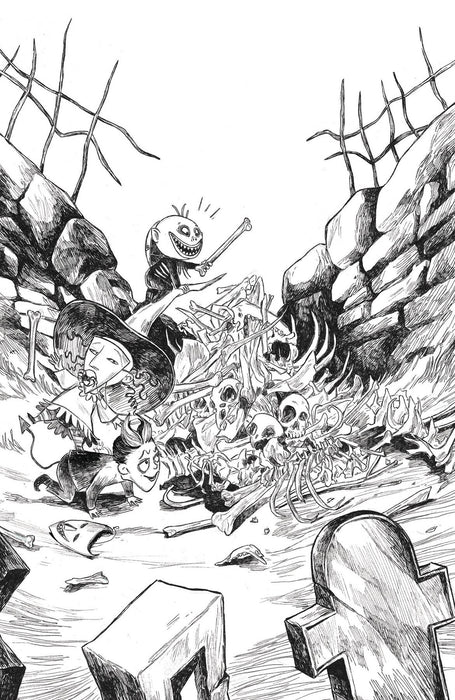 NBX BATTLE FOR PUMPKIN KING #4 (OF 5) CVR B B&W VIRGIN