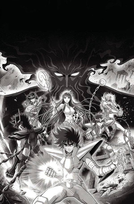 SAINT SEIYA KNIGHTS OF ZODIAC TIME ODYSSEY #1 CVR H 30 COPY ALQUIE B&W INCV