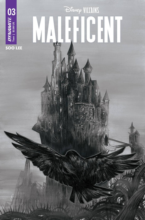 DISNEY VILLAINS MALEFICENT #3 CVR F 10 COPY INCV SOO LEE B&W