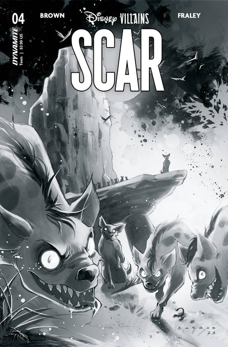 DISNEY VILLAINS SCAR #4 CVR I 15 COPY INCV DARBOE B&W