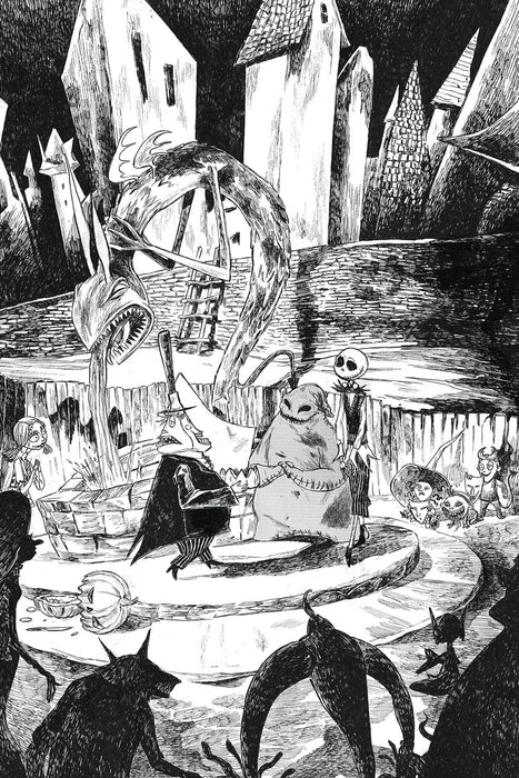 NBX BATTLE FOR PUMPKIN KING #5 (OF 5) CVR B B&W VIRGIN