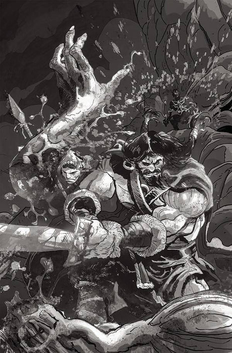 MIGHTY BARBARIANS #5 CVR G 30 COPY GIZZI B&W INCV