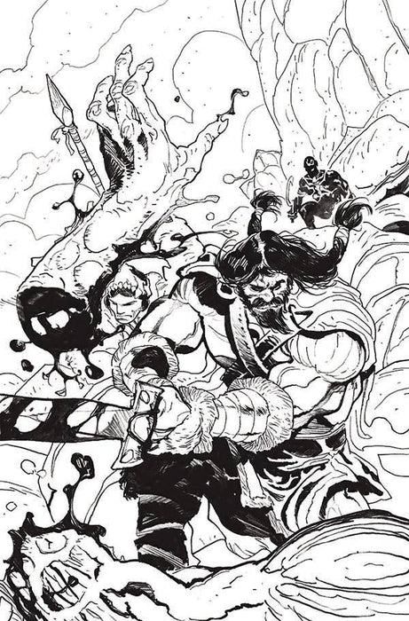 MIGHTY BARBARIANS #5 CVR H 40 COPY GIZZI LINE ART INCV