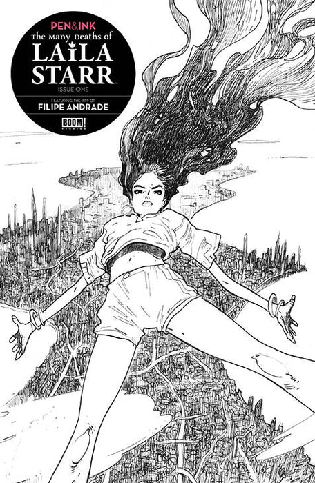 MANY DEATHS OF LAILA STARR PEN & INK #1 CVR B UV SPOT VAR