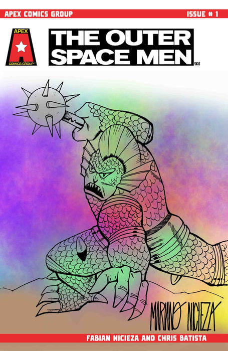 THE OUTER SPACE MEN #1 CVR I COLOR SKETCH