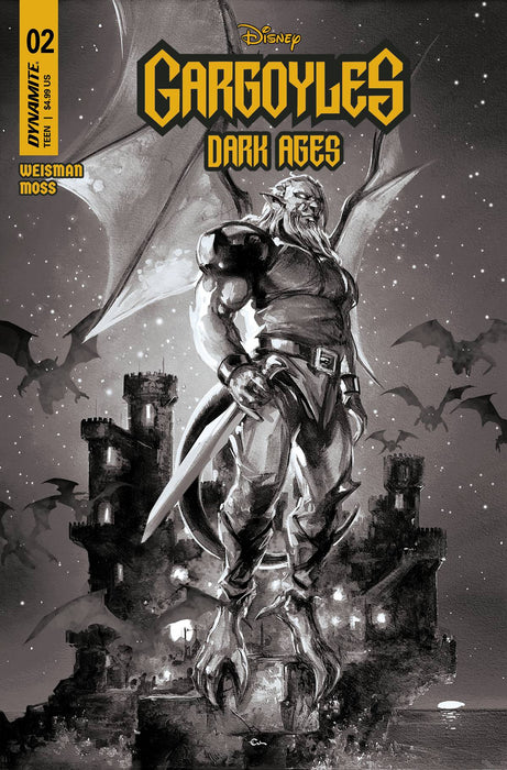 GARGOYLES DARK AGES #2 CVR H 15 COPY INCV CRAIN B&W