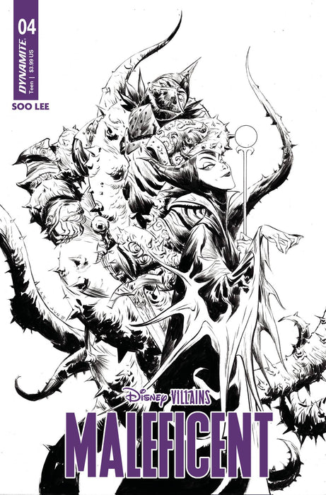 DISNEY VILLAINS MALEFICENT #4 CVR F 10 COPY INCV SOO LEE B&W