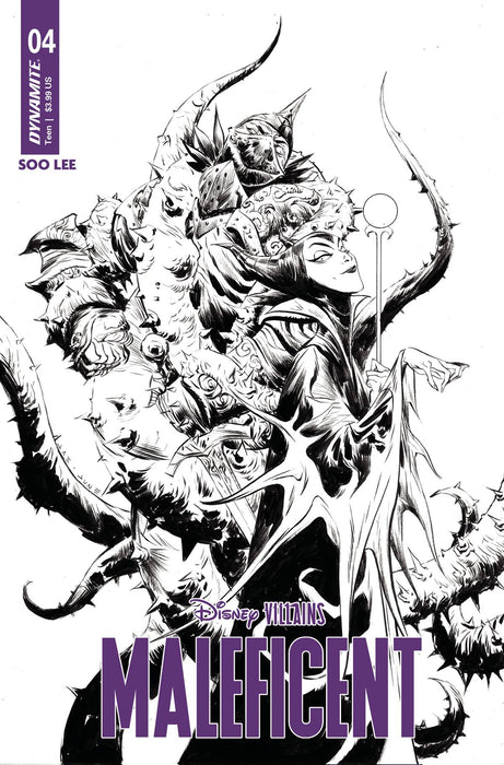 DISNEY VILLAINS MALEFICENT #4 CVR G 10 COPY INCV JAE LEE B&W