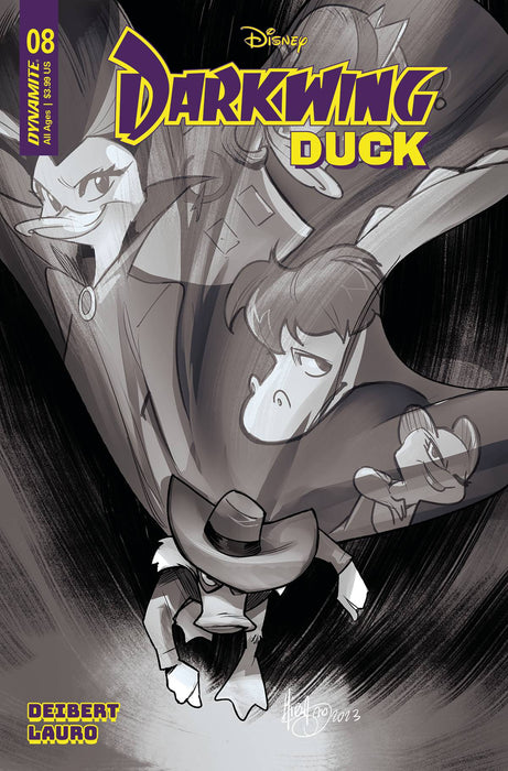 DARKWING DUCK #8 CVR I 15 COPY INCV ANDOLFO B&W