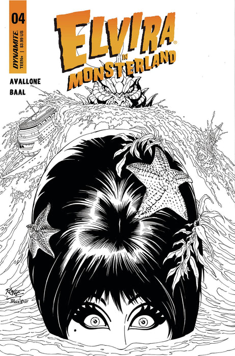 ELVIRA IN MONSTERLAND #4 CVR F 10 COPY INCV ROYLE B&W