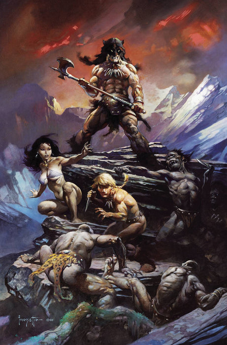 FIRE AND ICE #1 CVR R 50 COPY INCV FRAZETTA MOVIE POSTER ART VIRGIN
