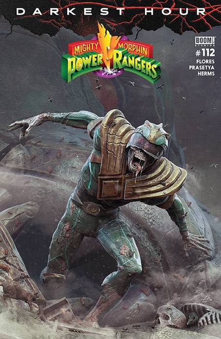 MIGHTY MORPHIN POWER RANGERS #112 CVR B DARK GRID VAR BARENDS
