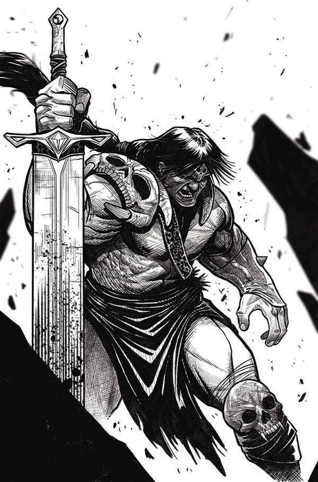 MIGHTY BARBARIANS #6 CVR H 40 COPY JM JOHNSON LINE ART INCV