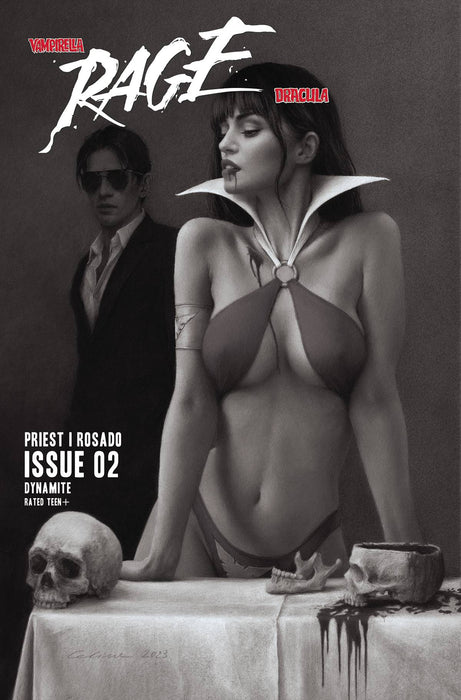 VAMPIRELLA DRACULA RAGE #2 CVR H 15 COPY INCV CELINA LINE ART