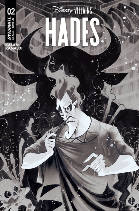 DISNEY VILLAINS HADES #2 CVR F 15 COPY INCV DARBOE LINE ART