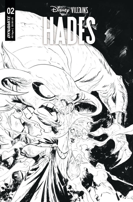 DISNEY VILLAINS HADES #2 CVR G 15 COPY INCV LEE LINE ART