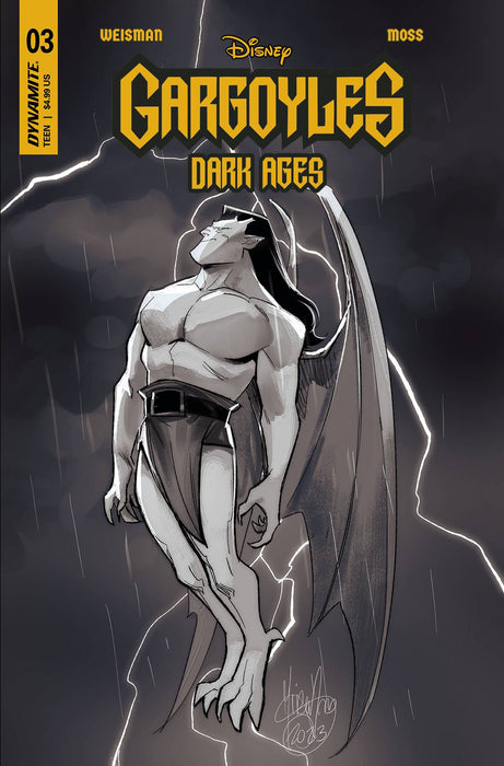 GARGOYLES DARK AGES #3 CVR K 20 COPY INCV ANDOLFO LINE ART